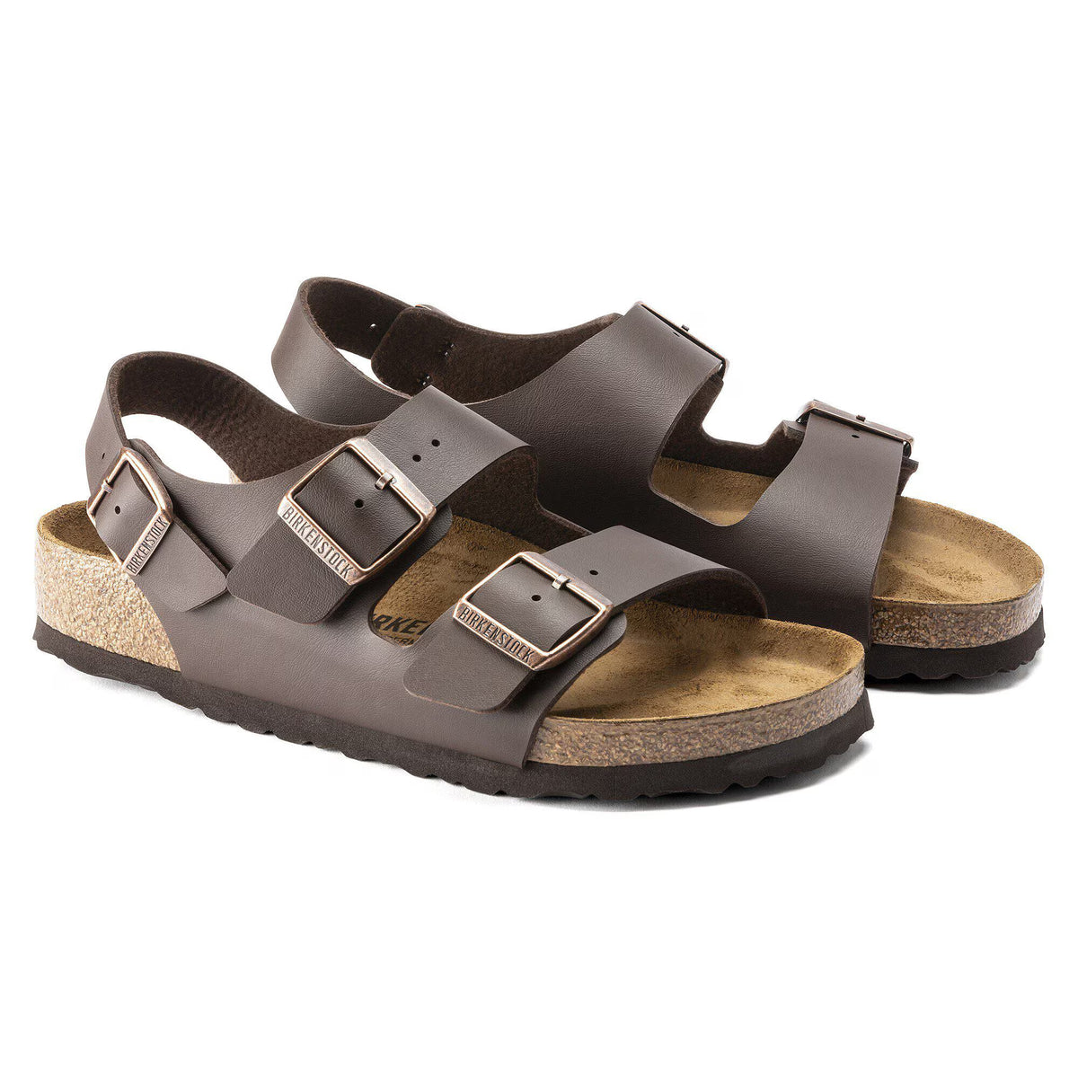 BIRKENSTOCK - Sandales MILANO - Marron foncé