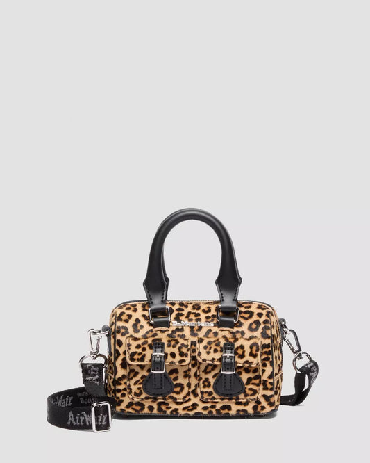DR. MARTENS - Mini sac à main - Cuir kiev - Léopard
