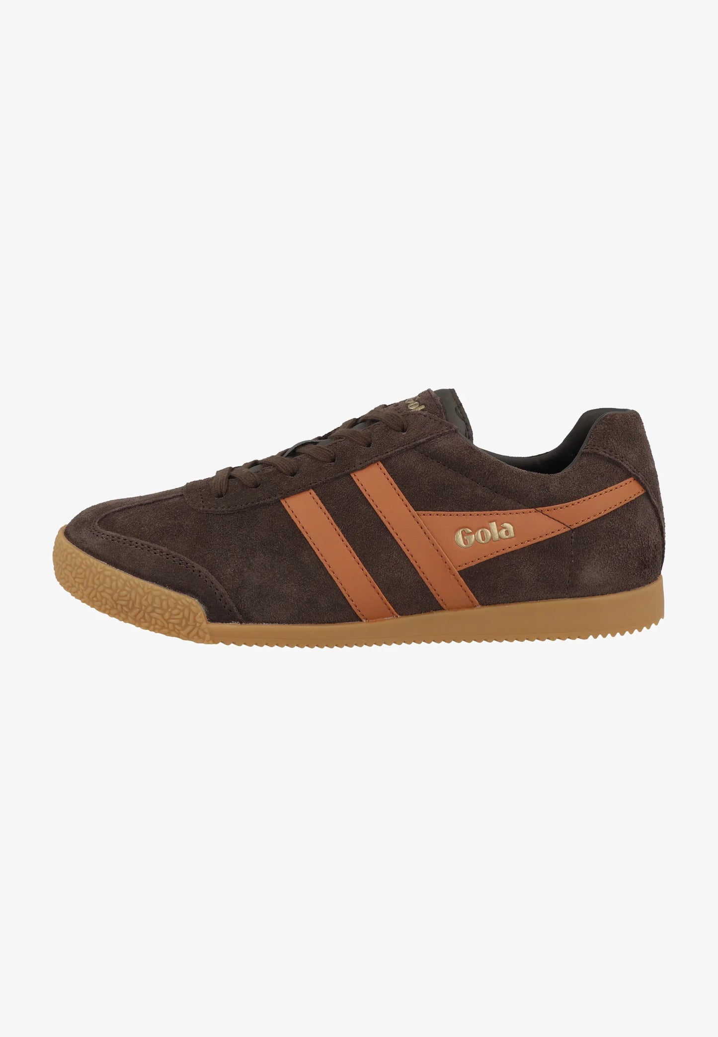 GOLA - Basket HARRIER - Daim - Dark brown/Moody orange