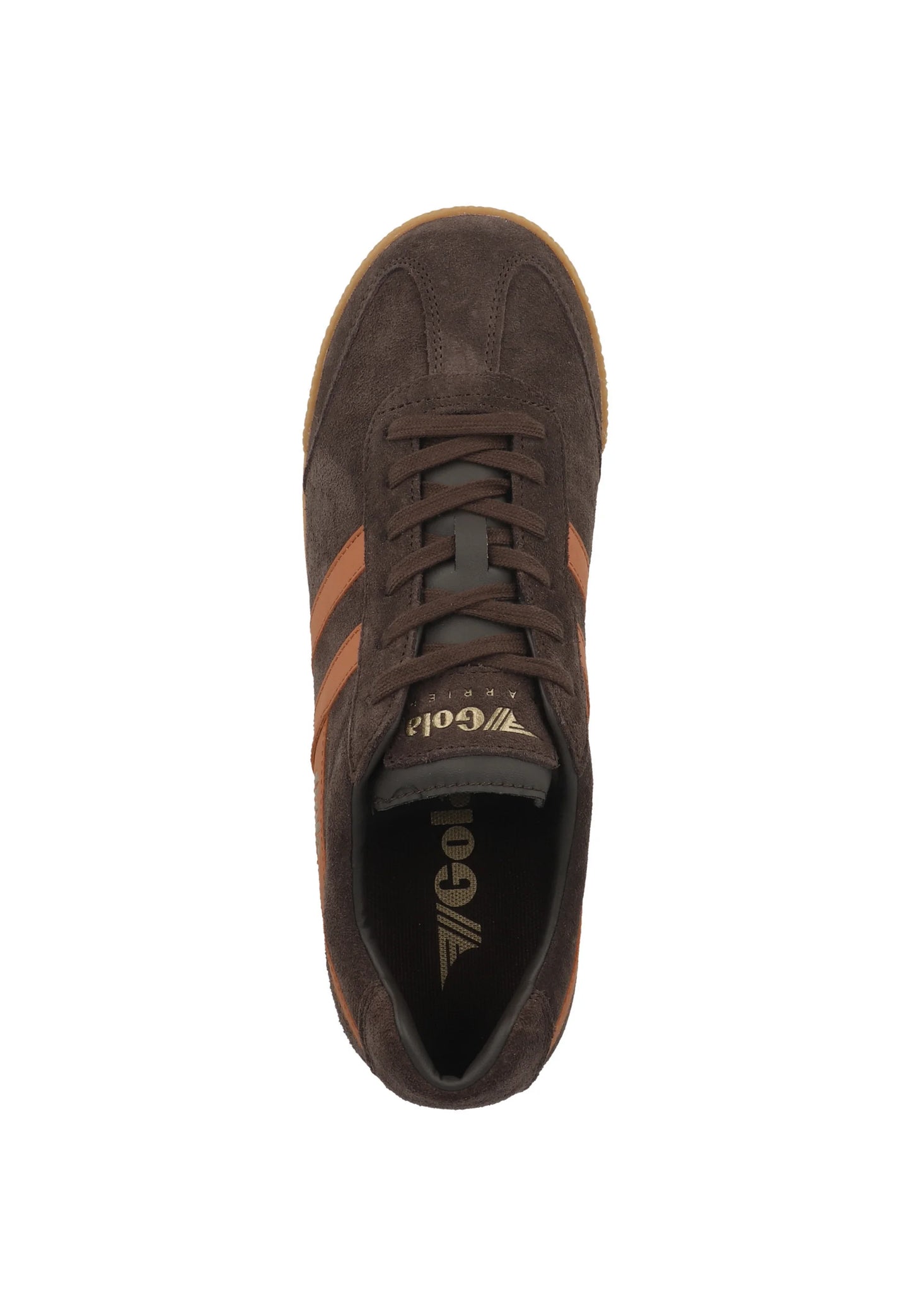 GOLA - Basket HARRIER - Daim - Dark brown/Moody orange