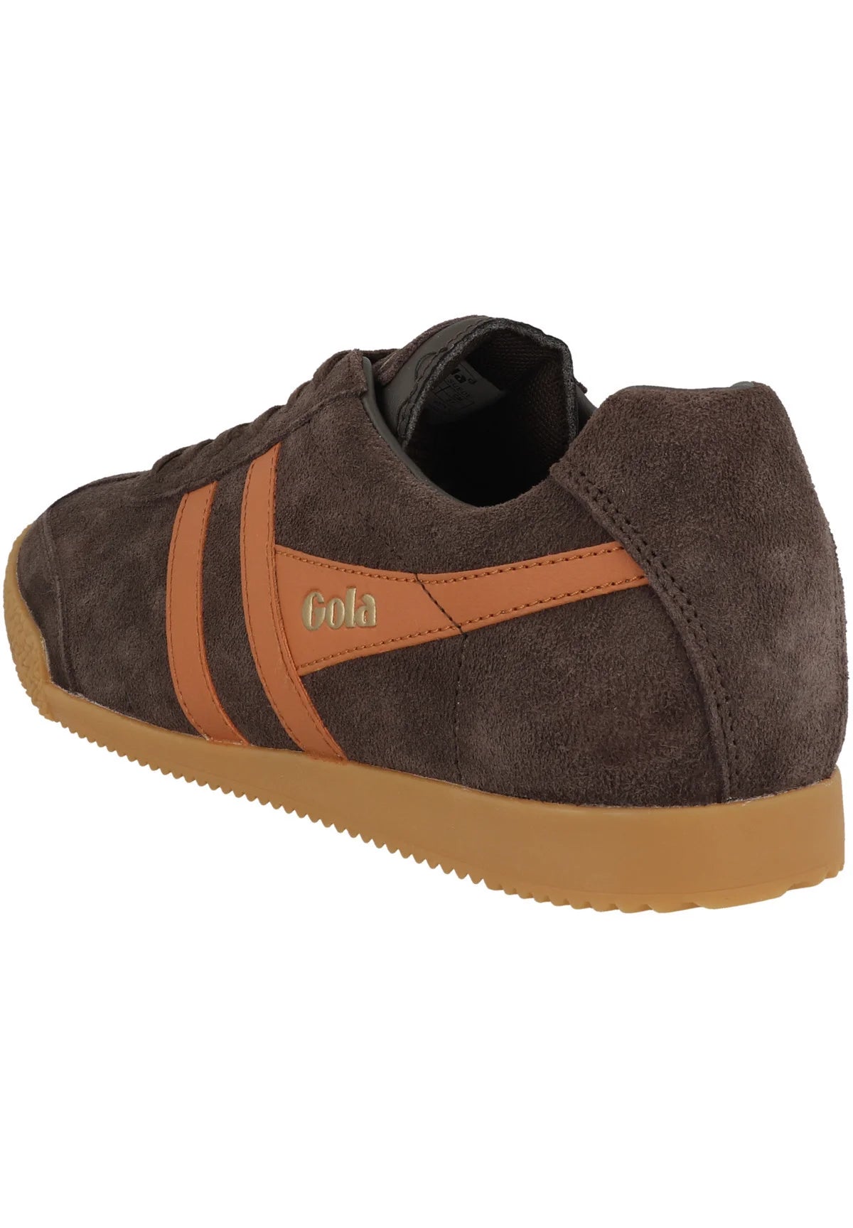 GOLA - Basket HARRIER - Daim - Dark brown/Moody orange
