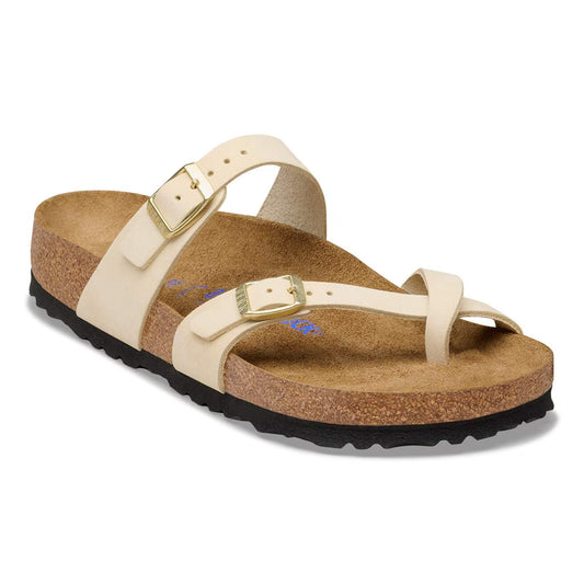BIRKENSTOCK - Sandale MAYARI Nubuck - Écru