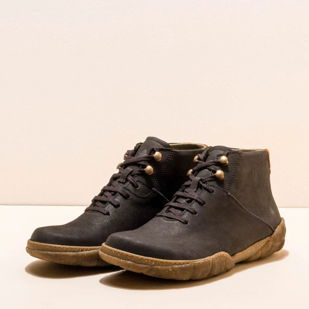 EL NATURALISTA - Baskets montantes N5083 TURTLE CROCHE - Cuir de veau - Noir