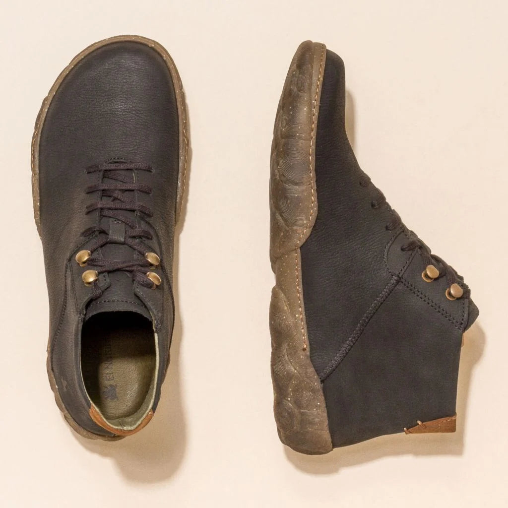 EL NATURALISTA - Baskets montantes N5083 TURTLE CROCHE - Cuir de veau - Noir