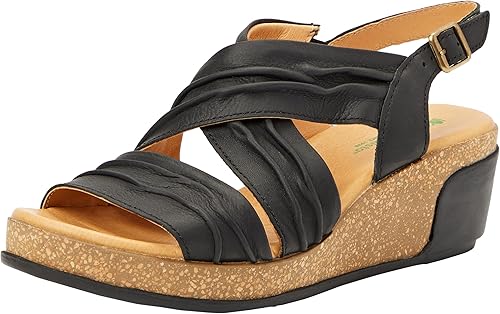 EL NATURALISTA - Sandales N5117 LEAVES - Cuir - Noir
