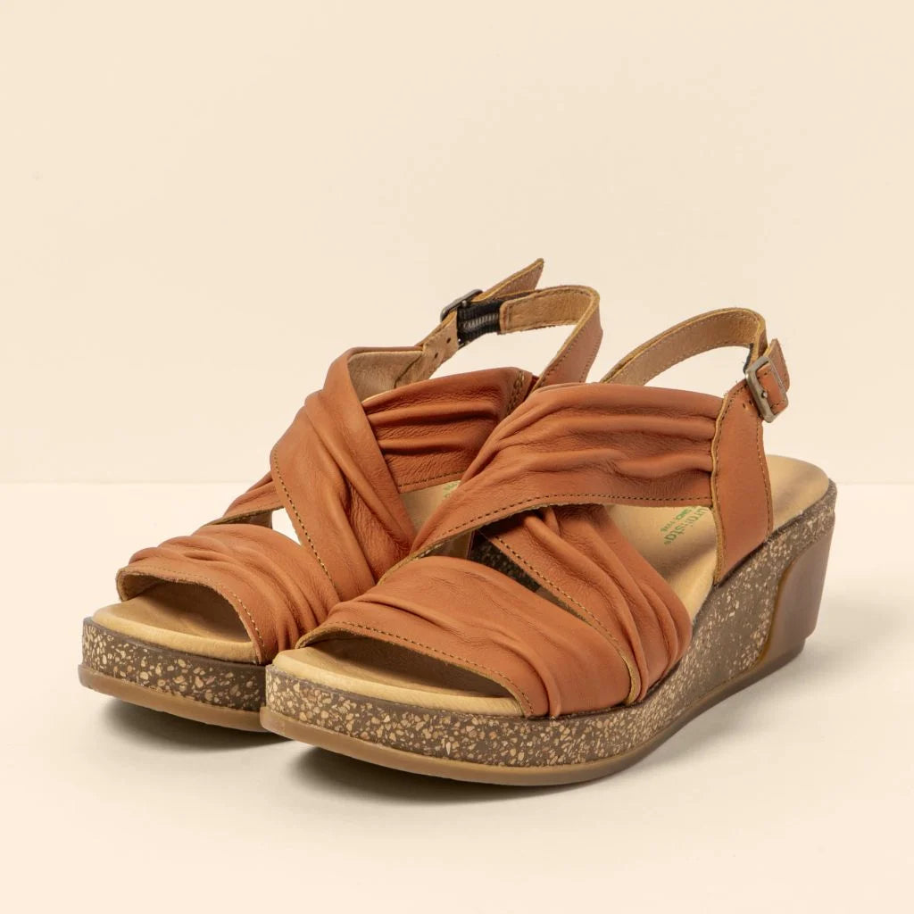 EL NATURALISTA - Sandales N5117 LEAVES - Cuir - Toffee