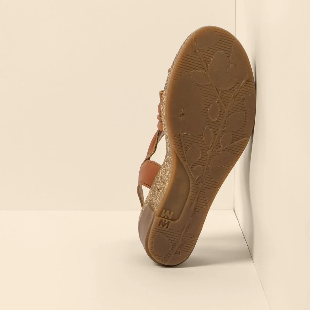 EL NATURALISTA - Sandales N5117 LEAVES - Cuir - Toffee
