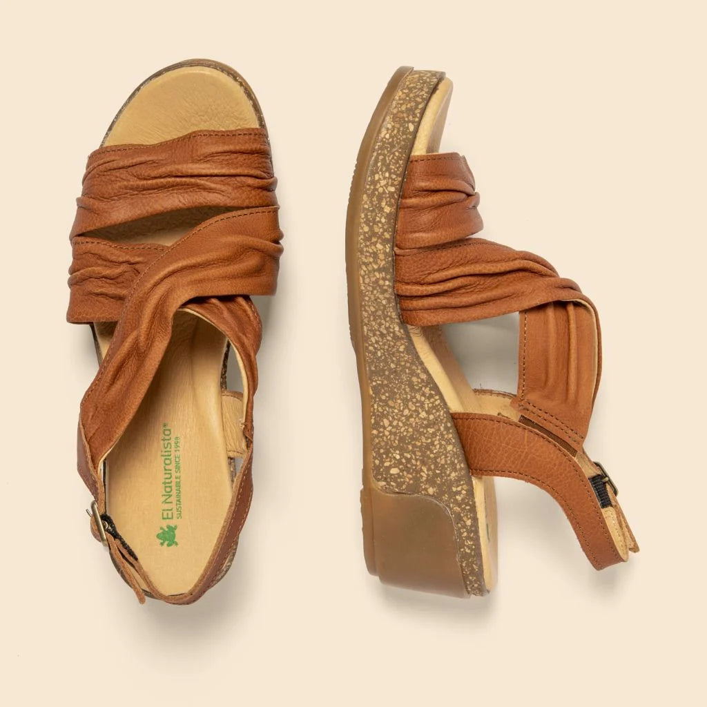 EL NATURALISTA - Sandales N5117 LEAVES - Cuir - Toffee