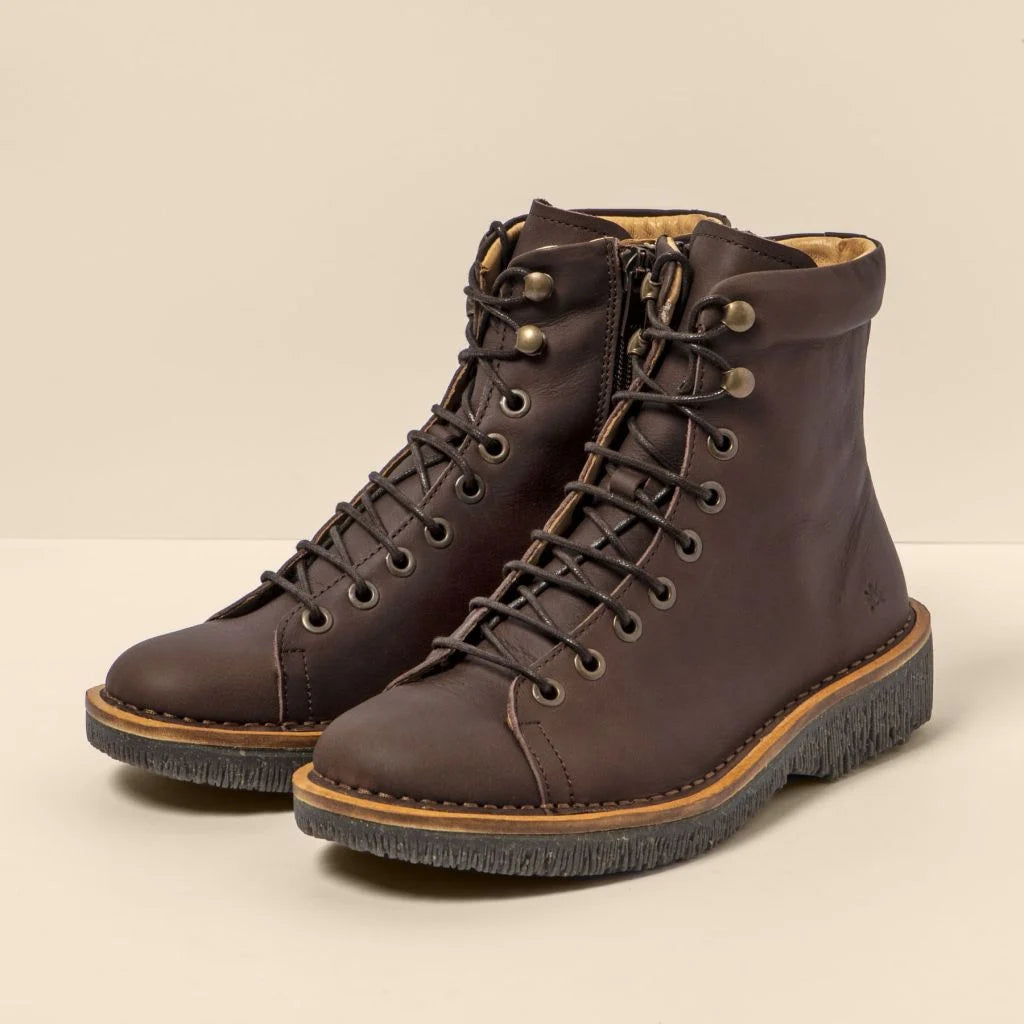 EL NATURALISTA - Bottines N5572 VOLCANO - Cuir de veau - Marron