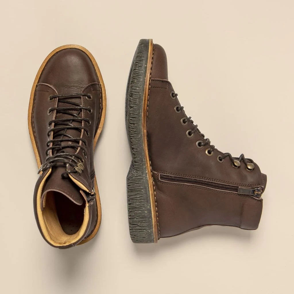 EL NATURALISTA - Bottines N5572 VOLCANO - Cuir de veau - Marron