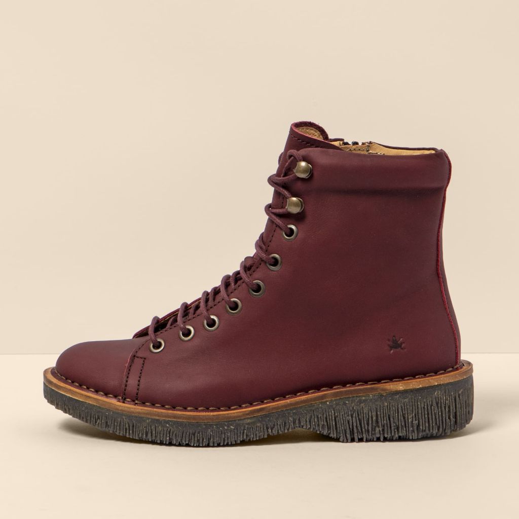 EL NATURISTA - Bottines N5572 VOLCANO - Cuir de veau - Cerise