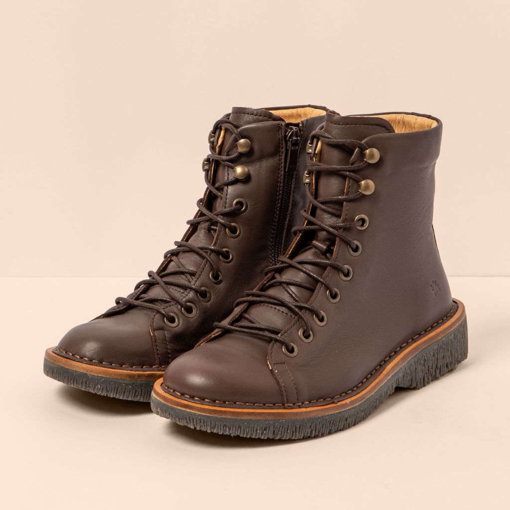 EL NATURALISTA - Bottines N5572 VOLCANO - Cuir de veau - Testa brown