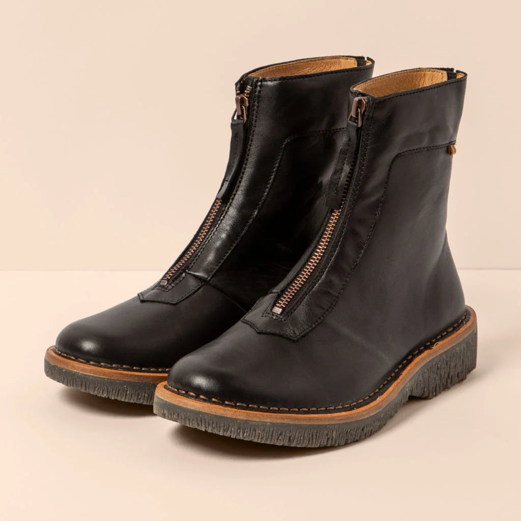 EL NATURALISTA - Bottines N5581 VOLCANO - Cuir de veau - Noir