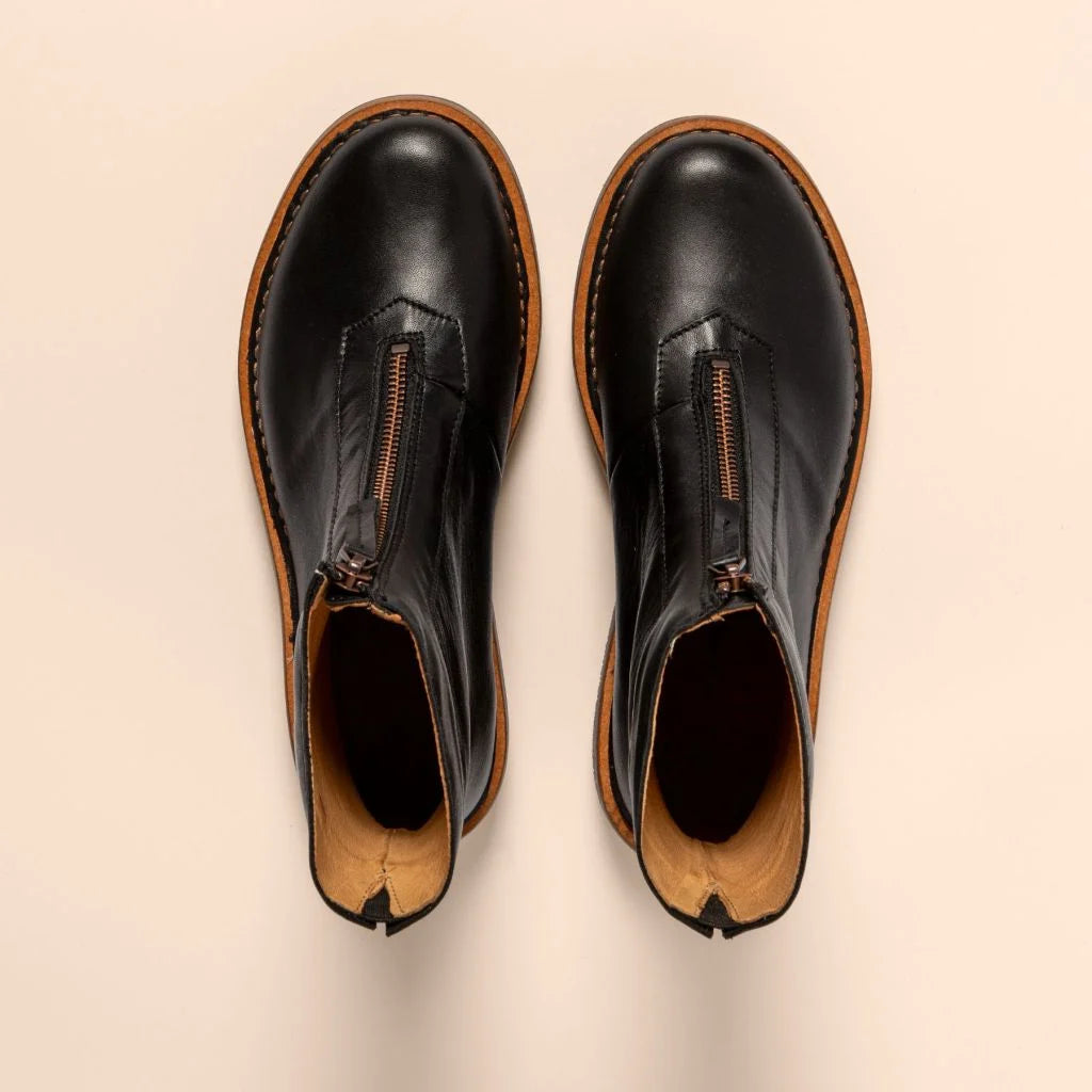 EL NATURALISTA - Bottines N5581 VOLCANO - Cuir de veau - Noir