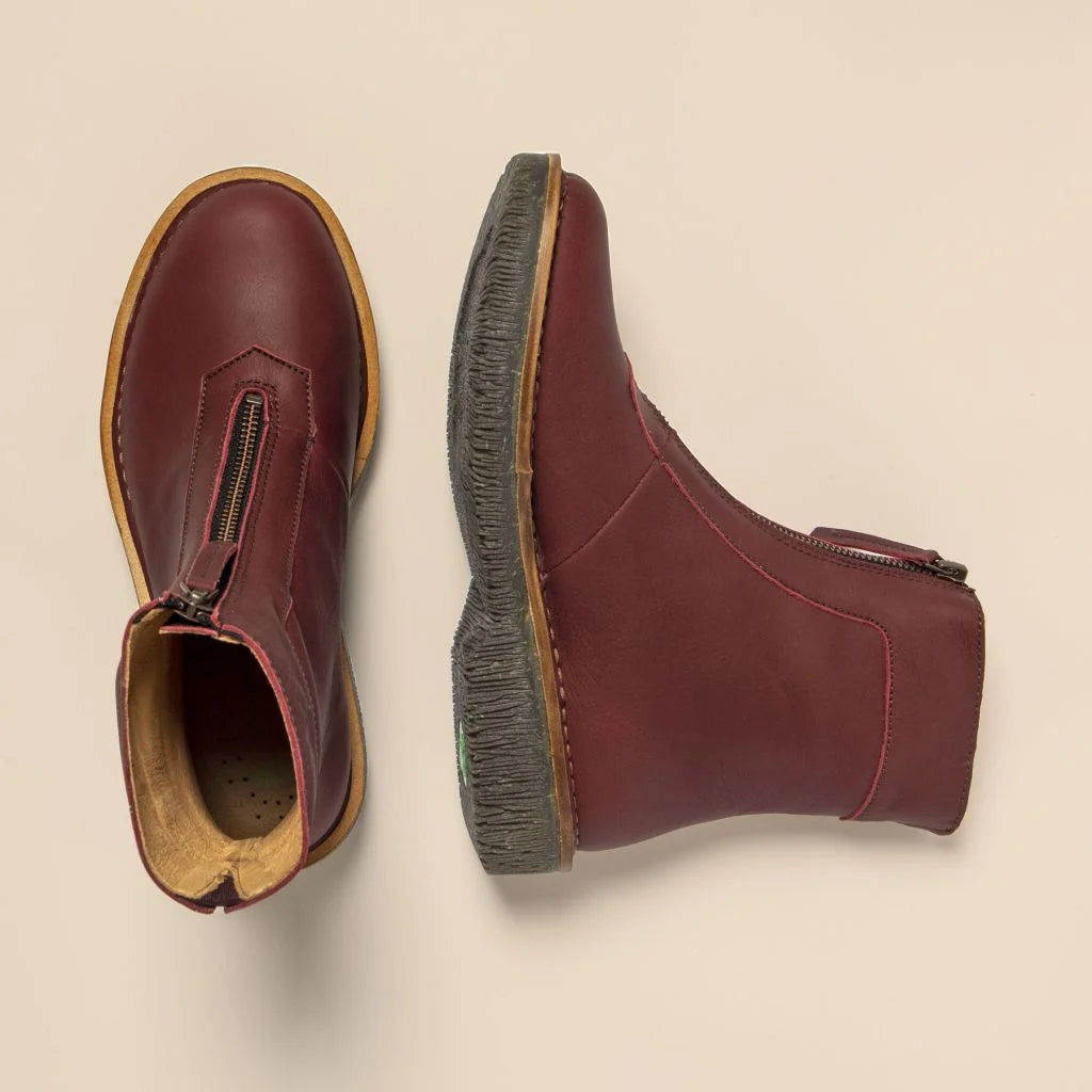 EL NATURALISTA - Bottines N5581 VOLCANO - Cuir de veau - Bordeaux