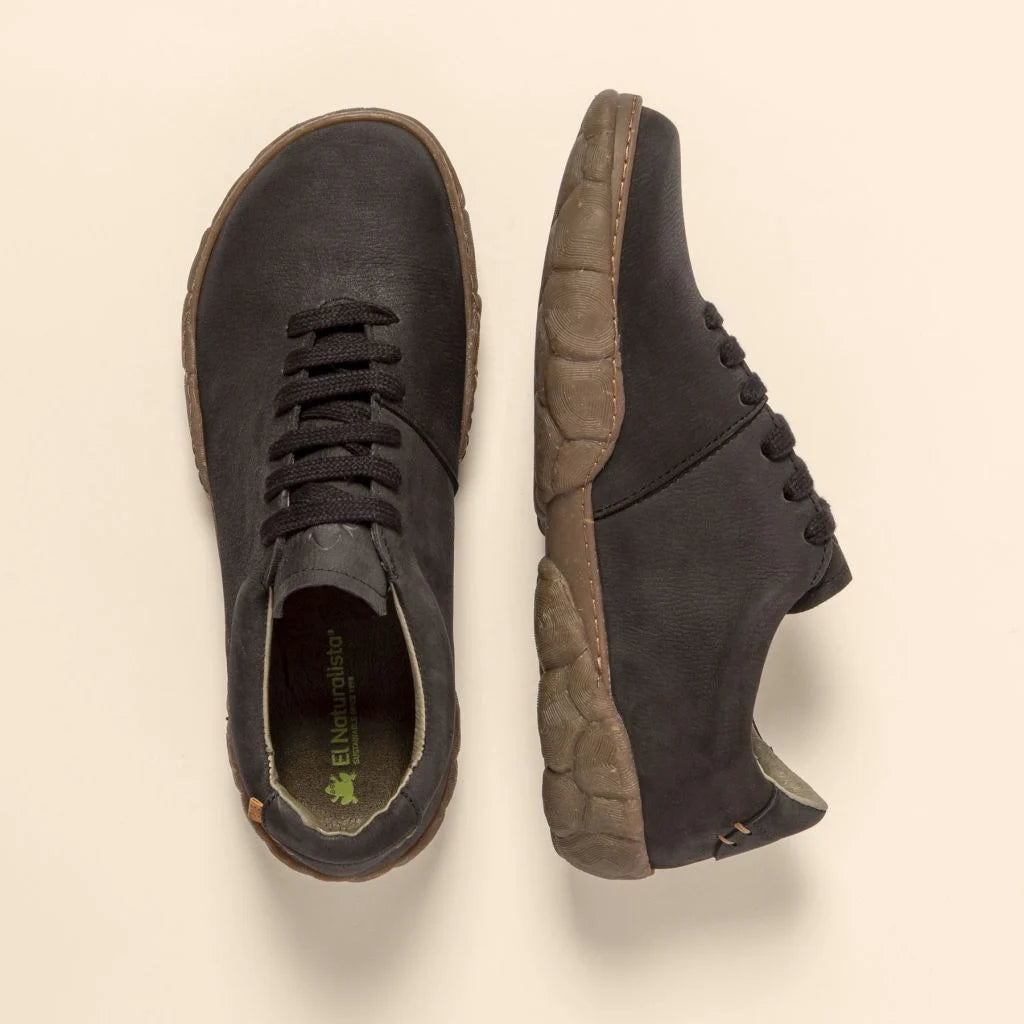 EL NATURALISTA - Baskets N5616 TURTLE BASSE - Cuir de veau - Noir