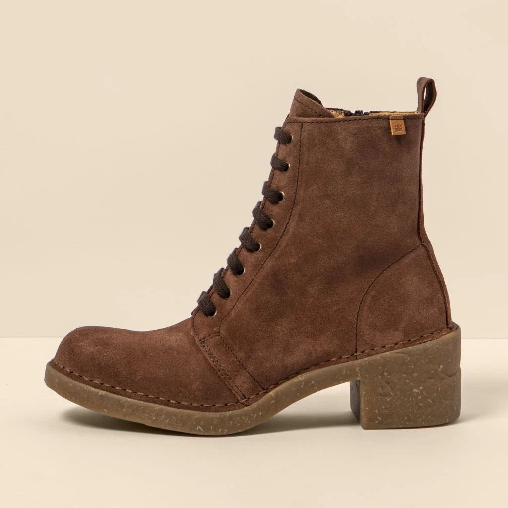 EL NATURALISTA - Bottines N5660 TICINO - Suédé - Chocolat