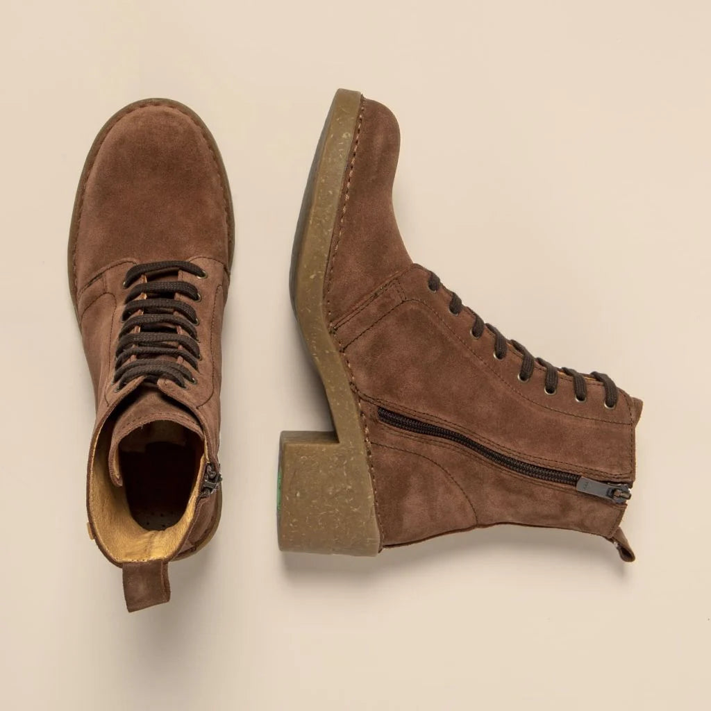 EL NATURALISTA - Bottines N5660 TICINO - Suédé - Chocolat