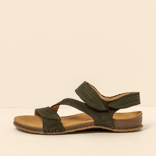 EL NATURALISTA - Sandales N5810 PANGLAO - Nubuck lavé de veau - Kaki