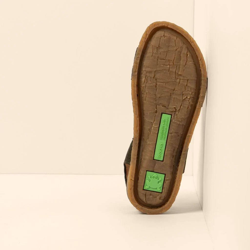 EL NATURALISTA - Sandales N5810 PANGLAO - Nubuck lavé de veau - Kaki