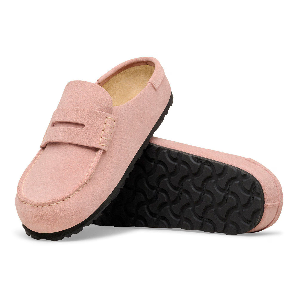BIRKENSTOCK - Mocassins NAPLES WRAPPED - Pink clay