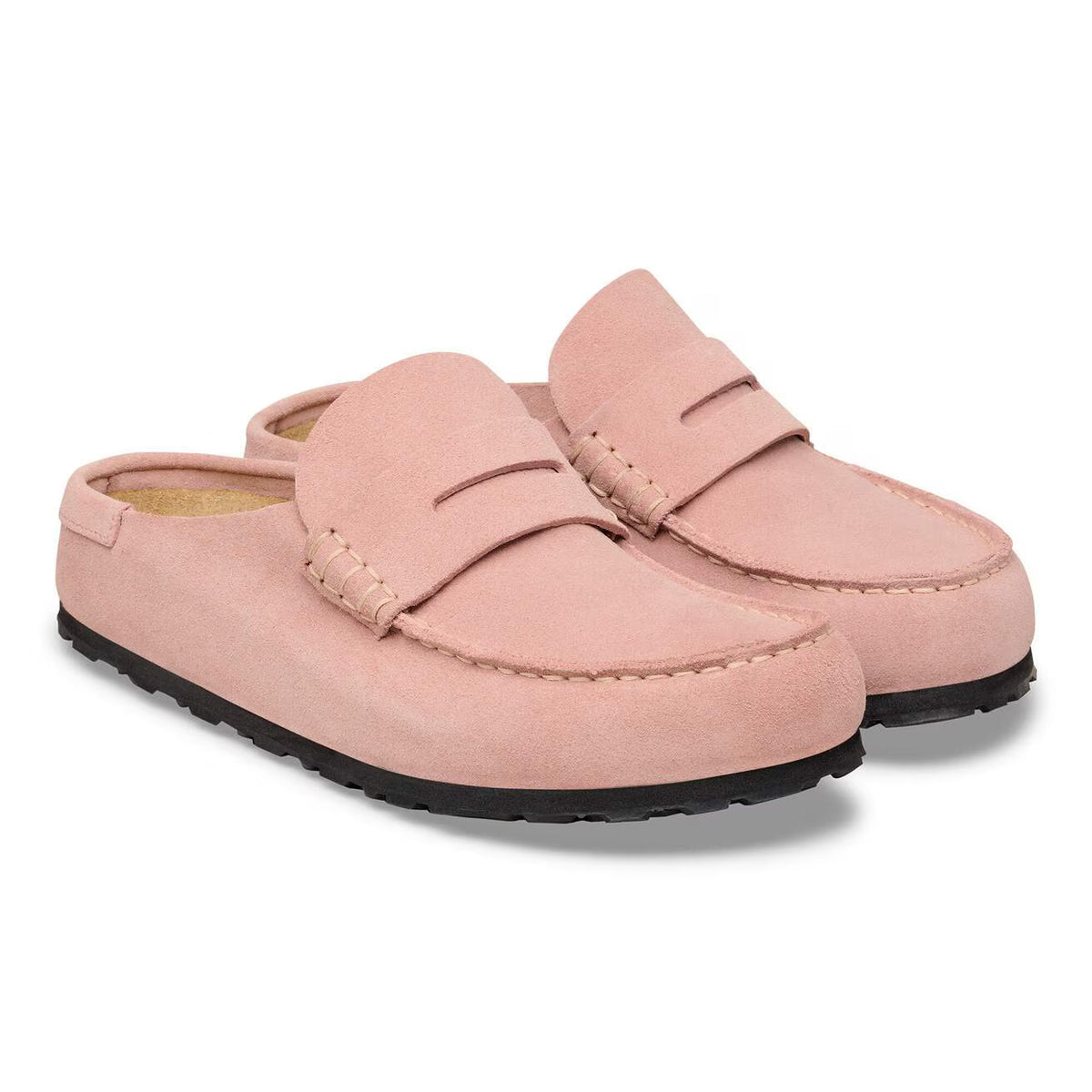 BIRKENSTOCK - Mocassins NAPLES WRAPPED - Pink clay