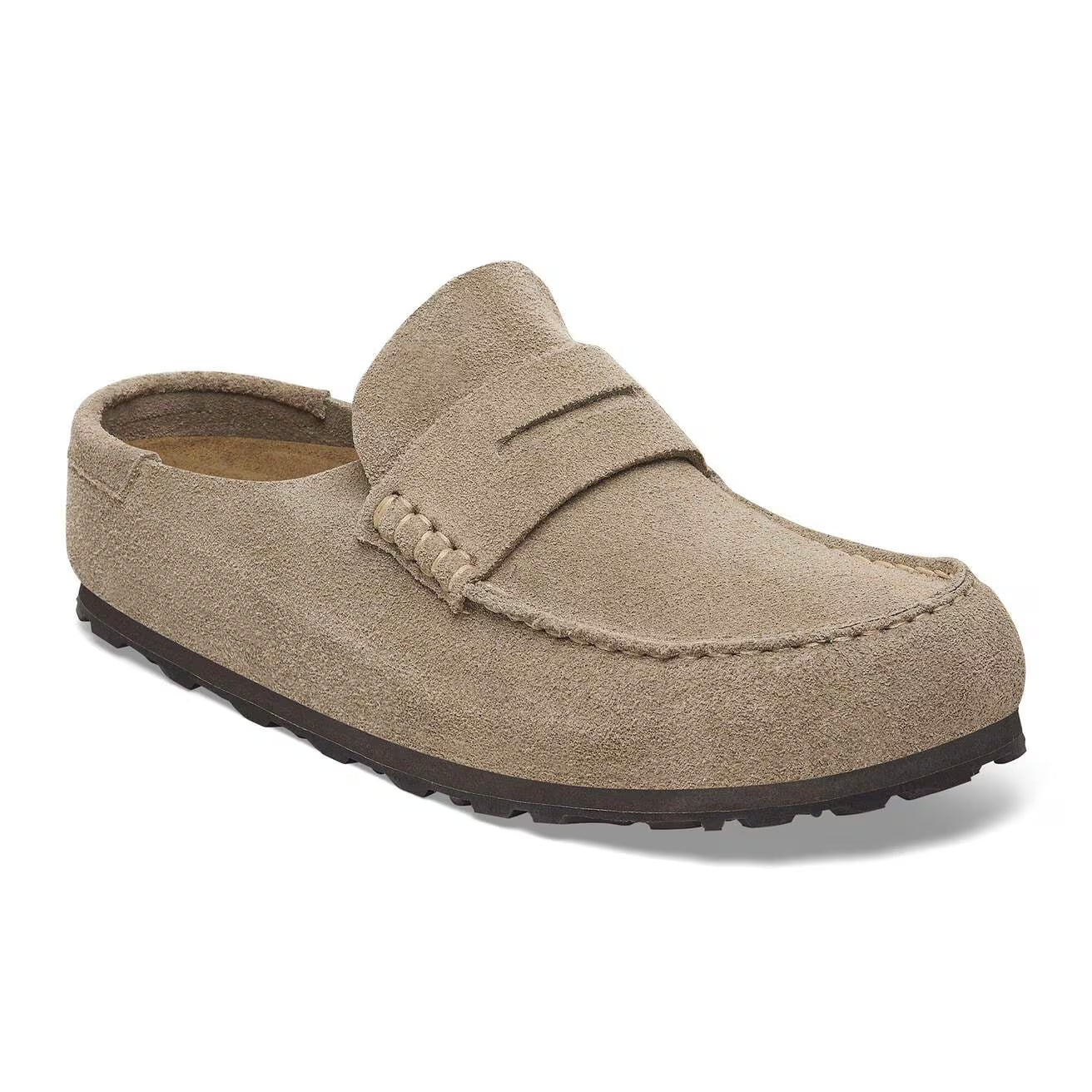 BIRKENSTOCK - Mocassin NAPLES WRAPPED - Suède - Taupe