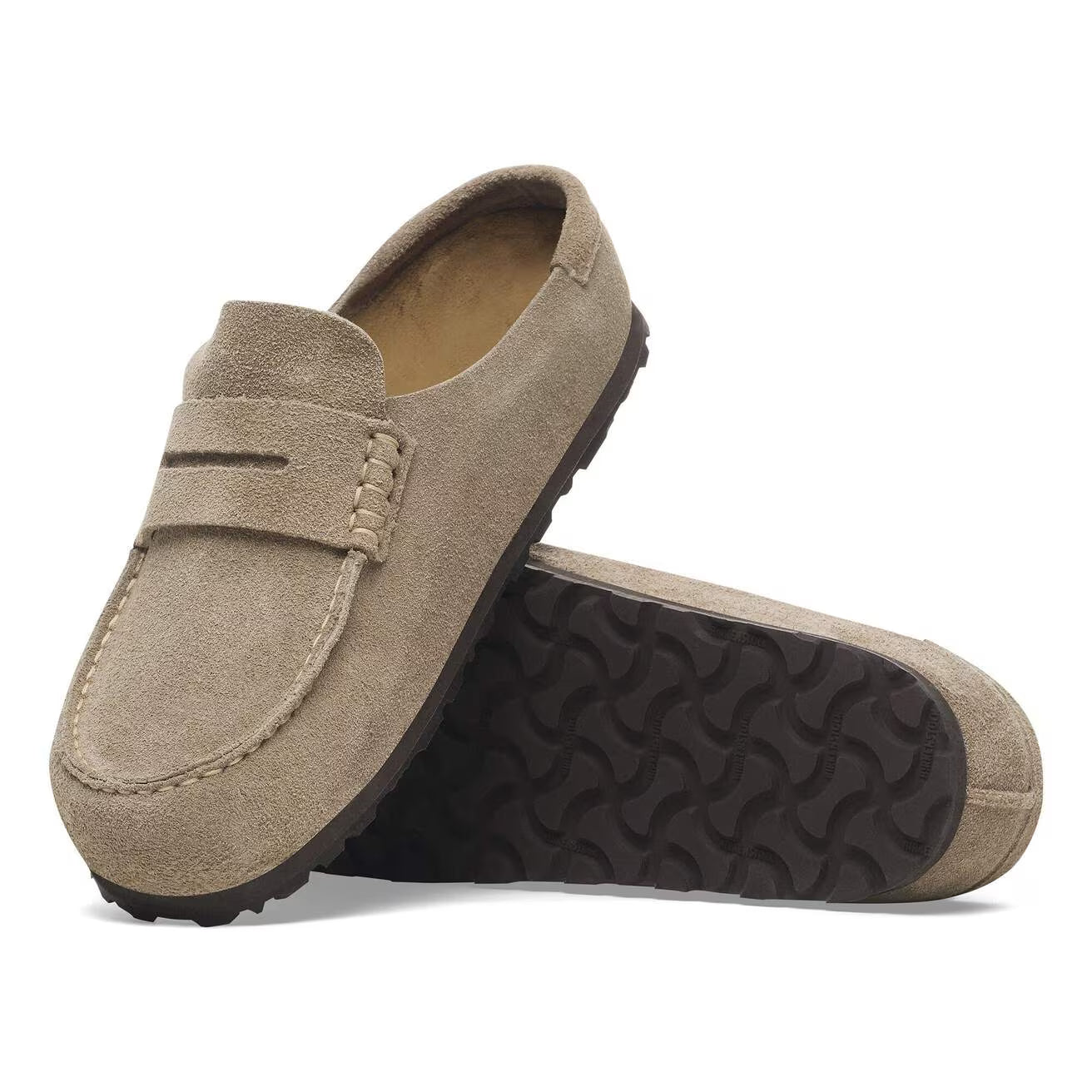 BIRKENSTOCK - Mocassin NAPLES WRAPPED - Suède - Taupe