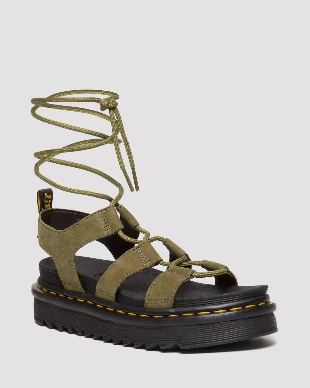 DR. MARTENS - Sandales NARTILLA - Nubuck - Olive