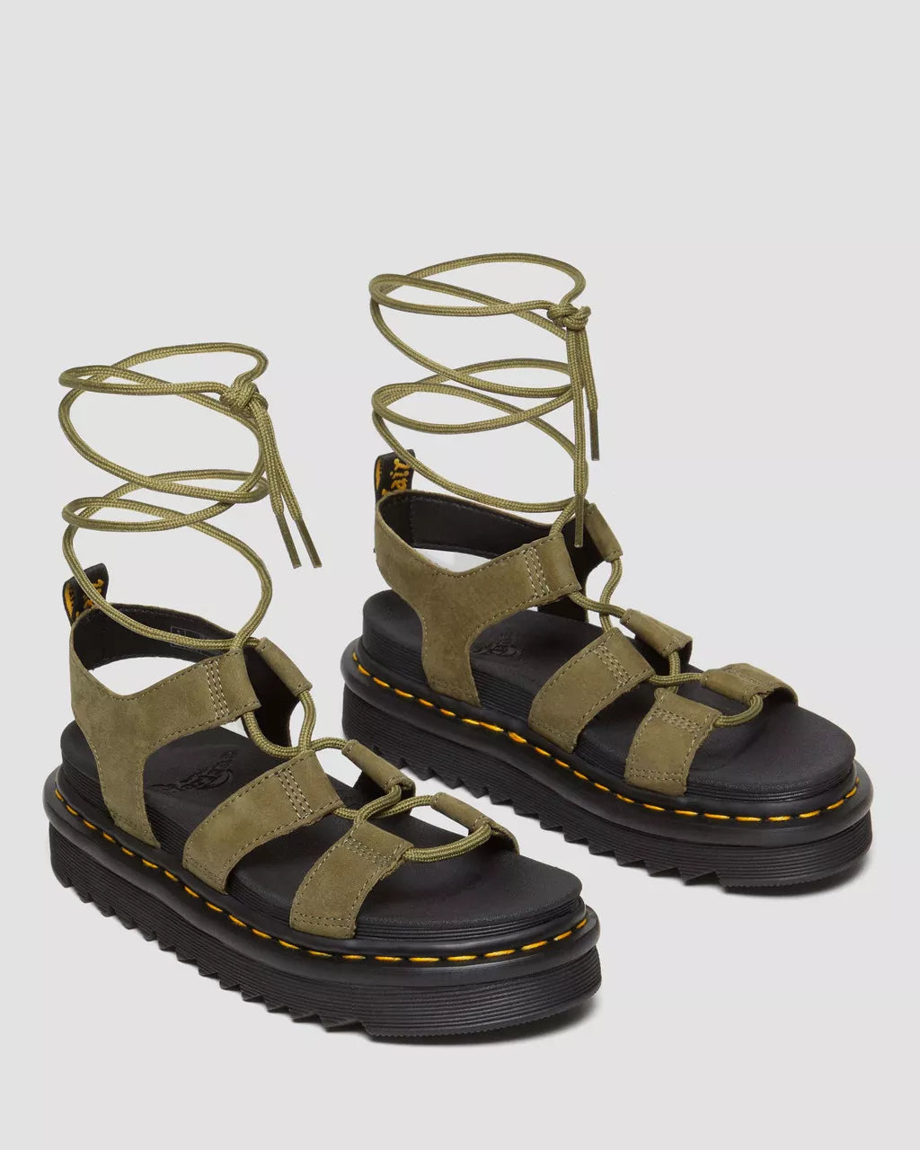 DR. MARTENS - Sandales NARTILLA - Nubuck - Olive