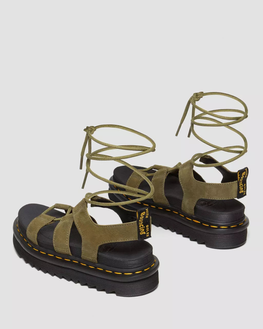 DR. MARTENS - Sandales NARTILLA - Nubuck - Olive