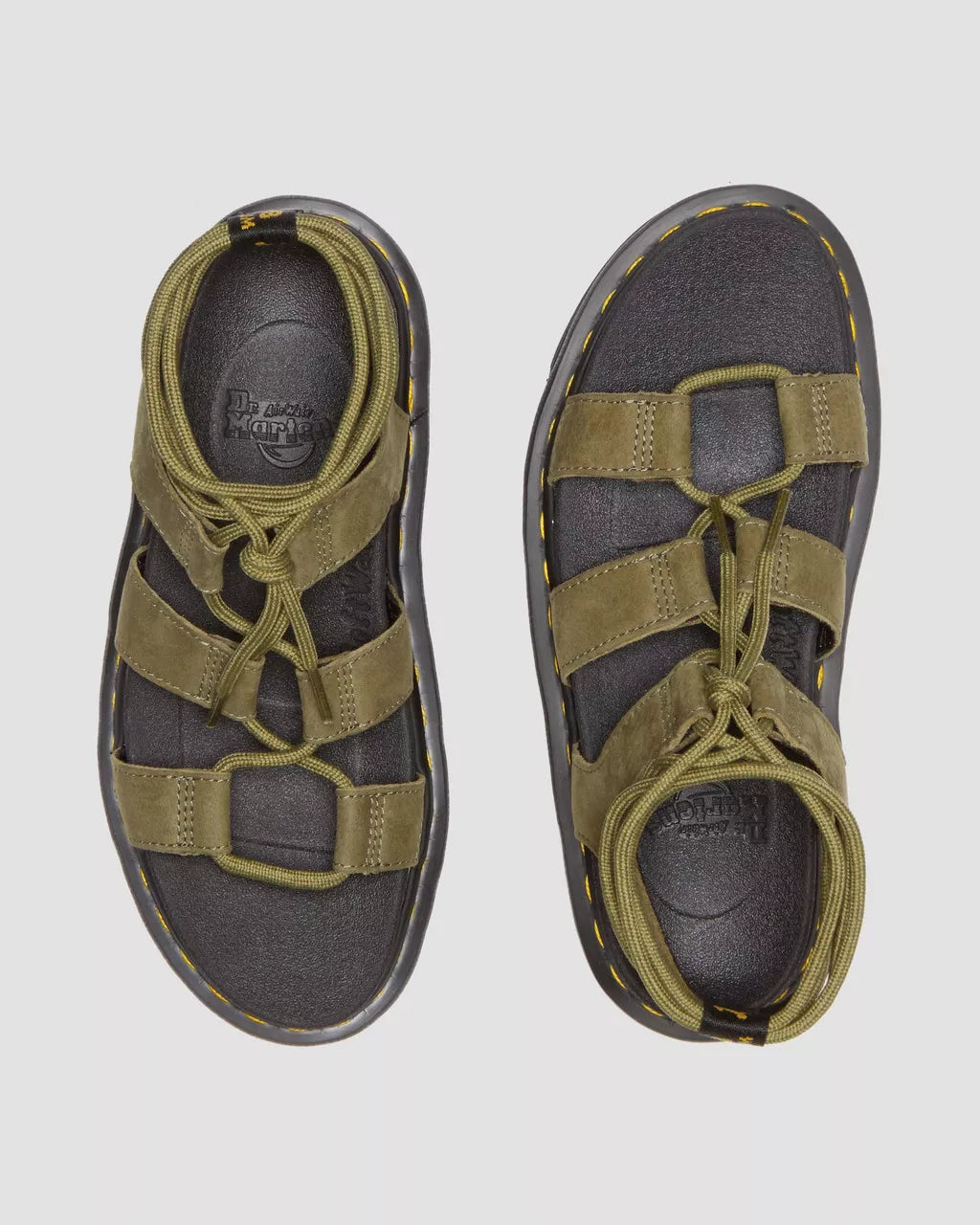 DR. MARTENS - Sandales NARTILLA - Nubuck - Olive
