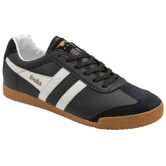 GOLA - Basket HARRIER - Cuir - Noir/Blanc