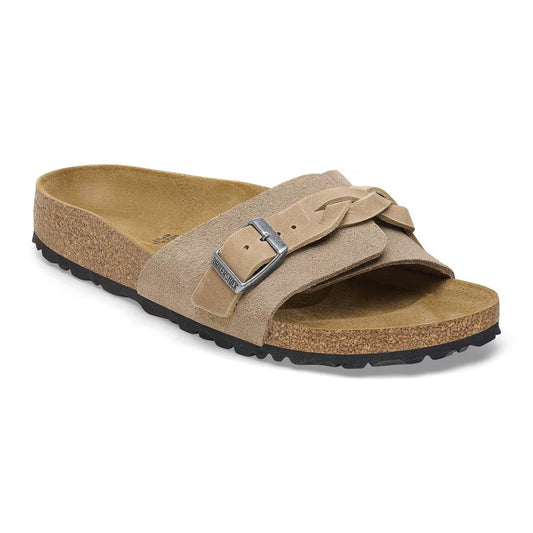 BIRKENSTOCK - Mule OITA tressée - Suède - Taupe