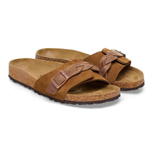 BIRKENSTOCK - Mule OITA tressée Suède - Mink