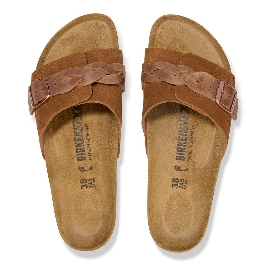 BIRKENSTOCK - Mule OITA tressée Suède - Mink