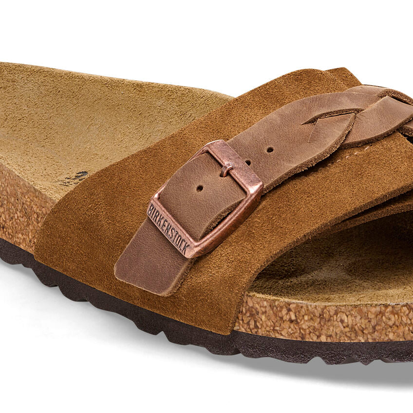 BIRKENSTOCK - Mule OITA tressée Suède - Mink