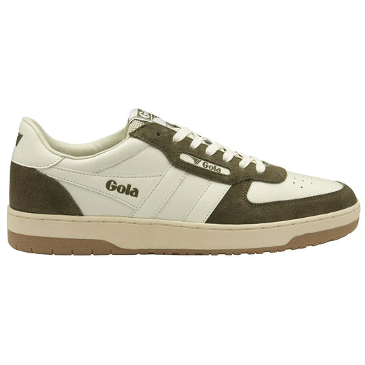 GOLA - Basket HAWK - Cuir - Offwhite/Khaki