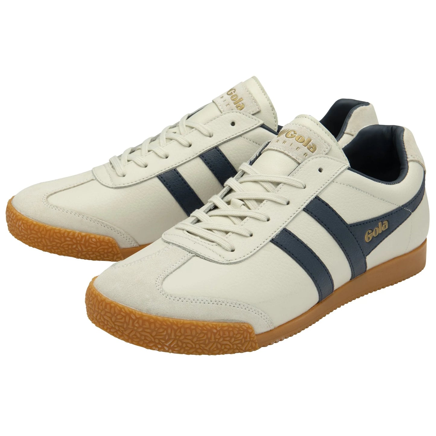 GOLA - Basket HARRIER - Cuir - Off white/Navy
