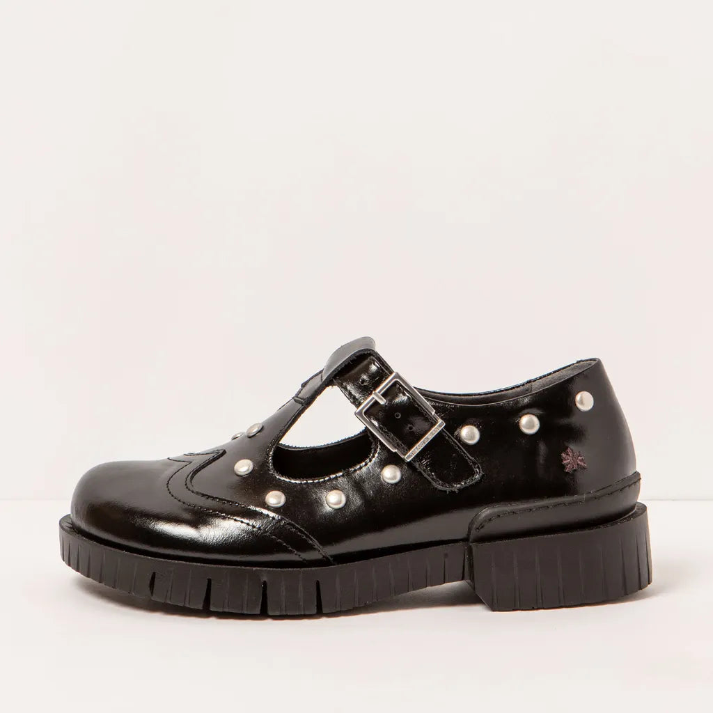 ART COMPANY - Babies Oxford - Noir brillant
