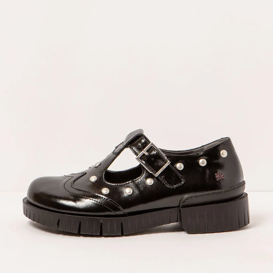 ART COMPANY - Babies Oxford - Noir brillant
