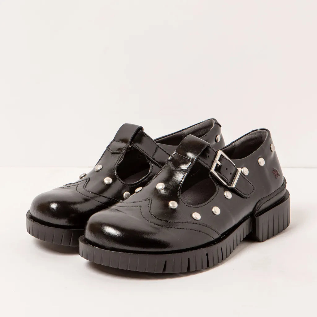ART COMPANY - Babies Oxford - Noir brillant