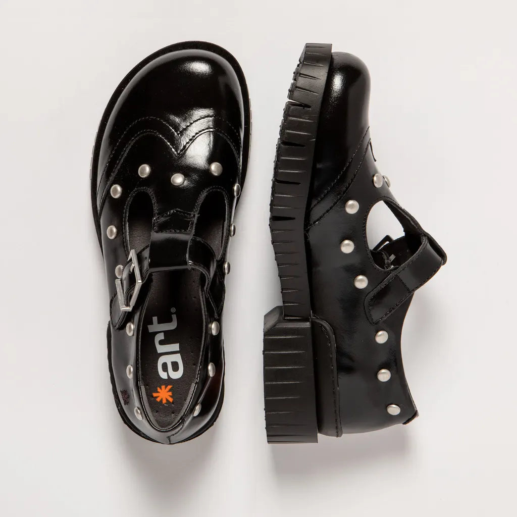ART COMPANY - Babies Oxford - Noir brillant