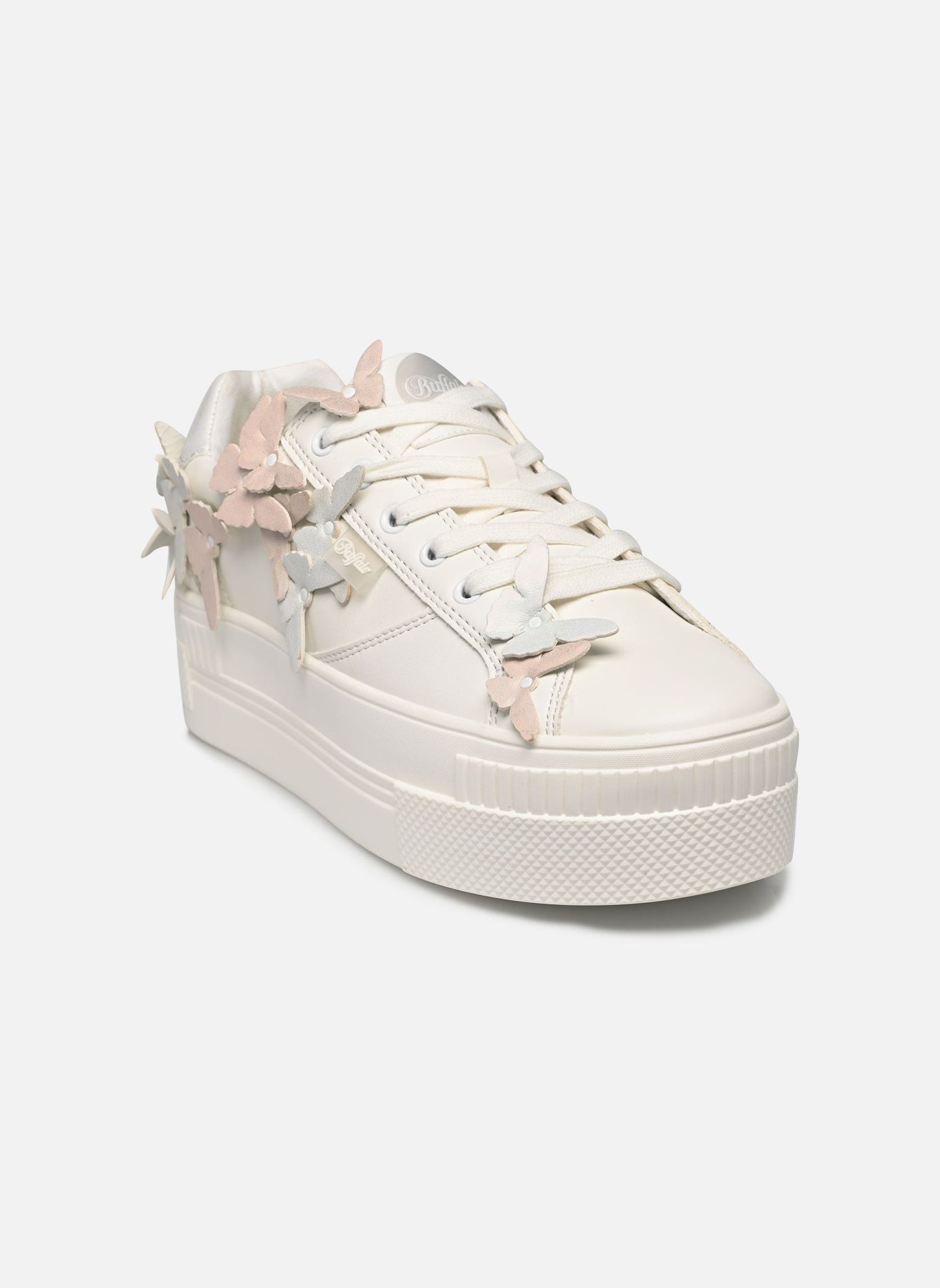 BUFFALO - Sneakers plateformes PAIRED - Papillons - Blanc