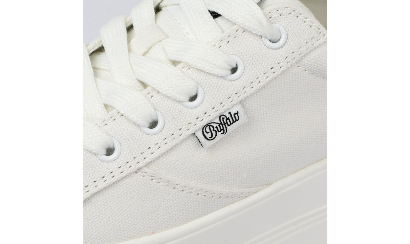 BUFFALO - Sneakers plateformes PAIRED - Vegan - Blanc