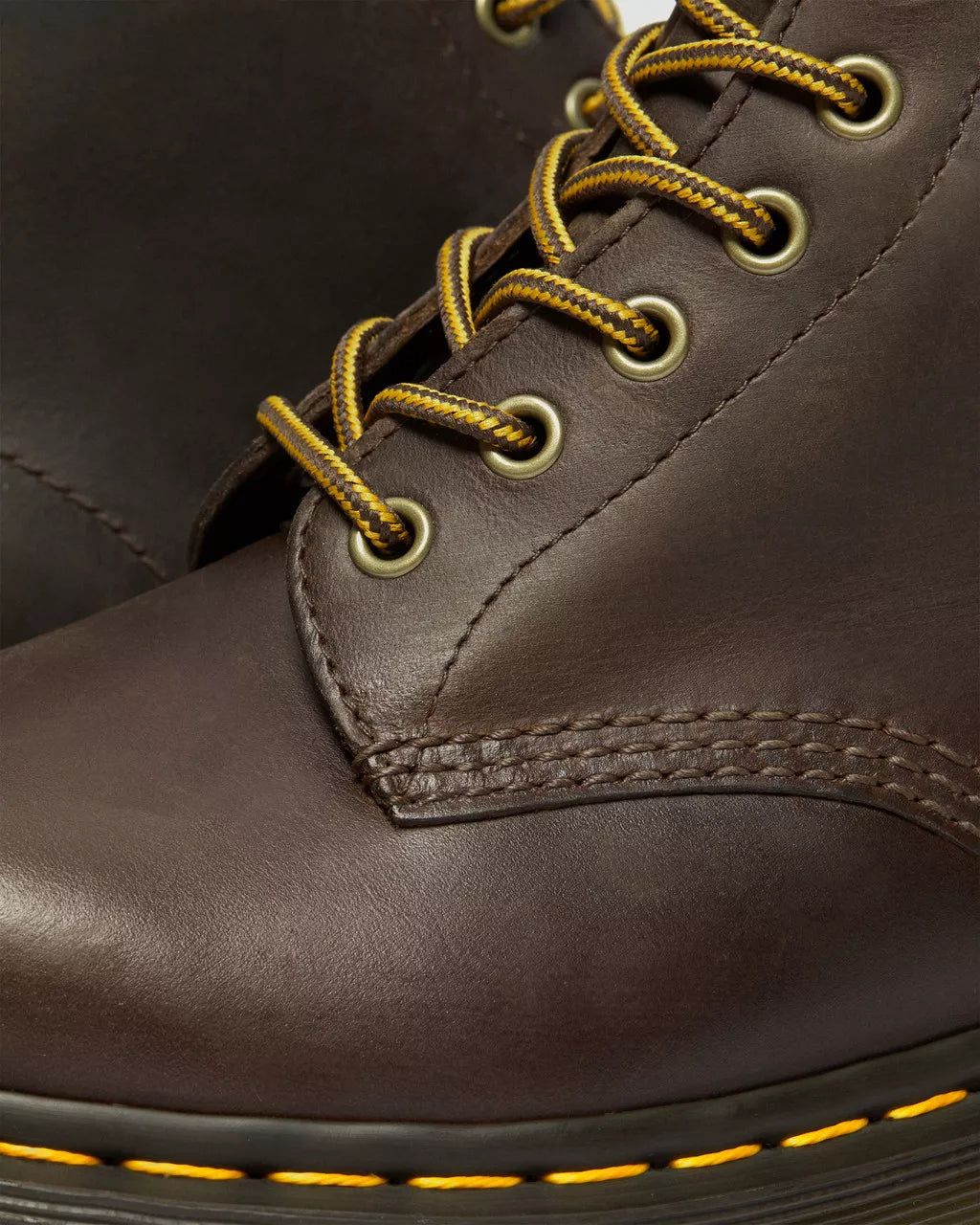 DR. MARTENS - Bottines PASCAL BEX - Crazy Horse - Marron foncé