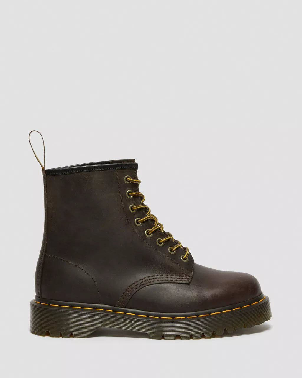 DR. MARTENS - Bottines PASCAL BEX - Crazy Horse - Marron foncé