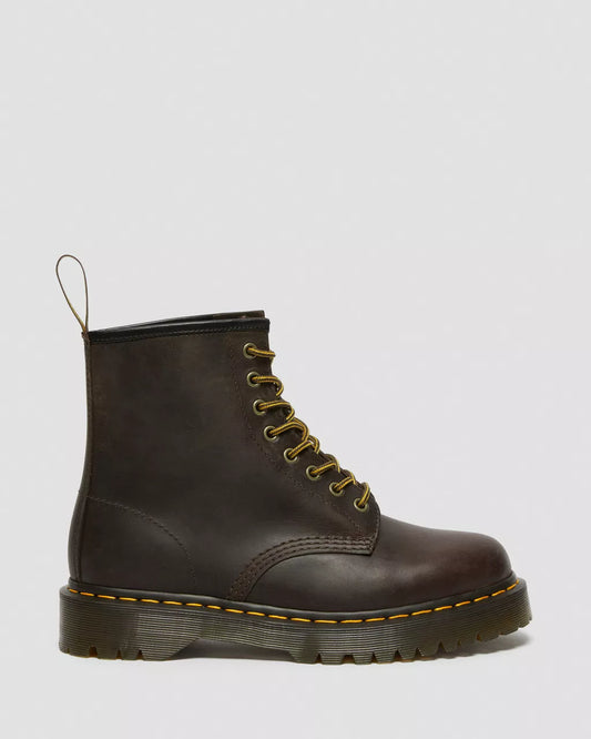 DR. MARTENS - Bottines PASCAL BEX - Crazy Horse - Marron foncé