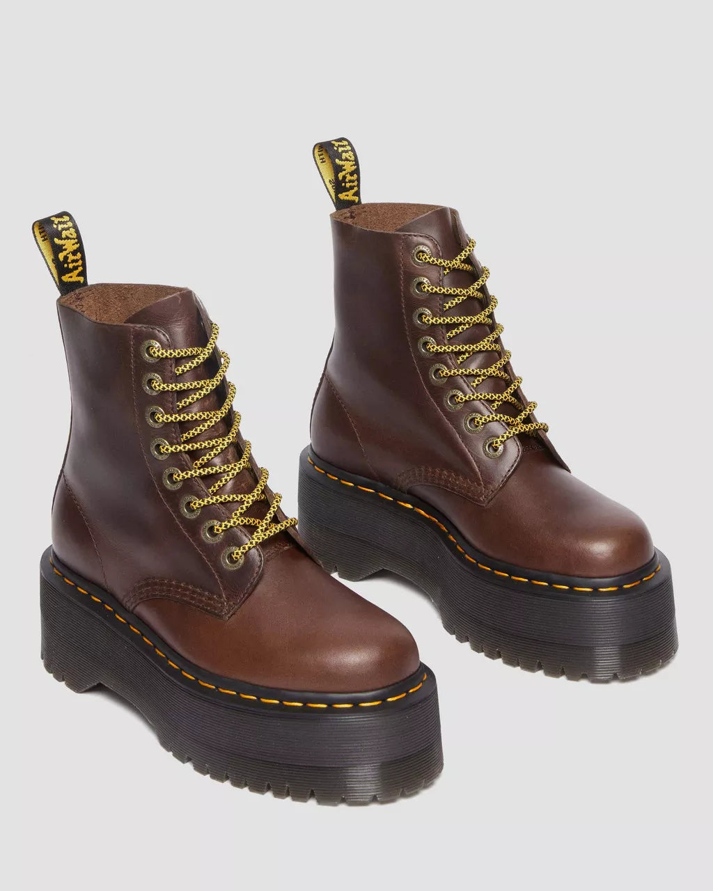 DR. MARTENS - Bottines PASCAL MAX - Marron foncé
