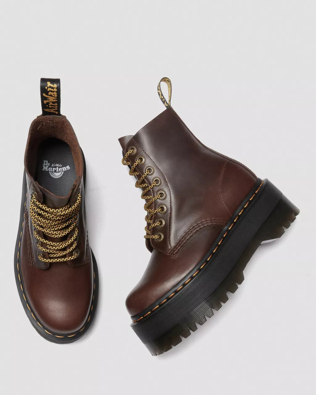 DR. MARTENS - Bottines PASCAL MAX - Marron foncé